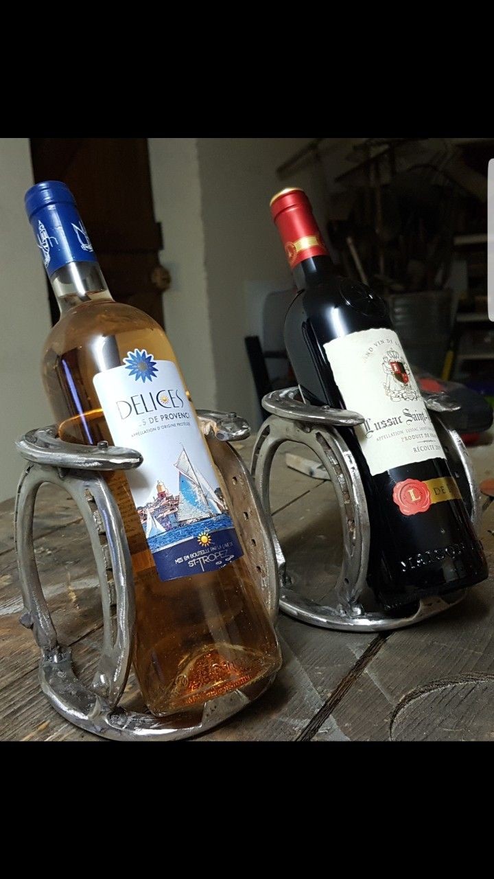 Supports bouteilles pour table